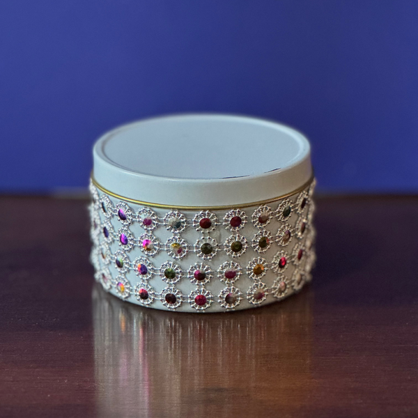 8 oz Jeweled White Tin — Wild Hare