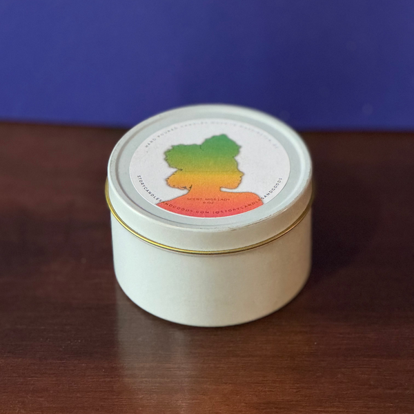 8 oz White Tin (Silhouette) — Miss Lady