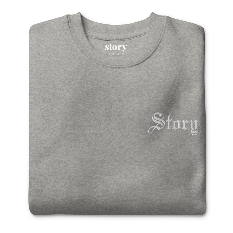 Story Embroidered Unisex Sweatshirt